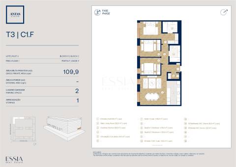 Apartamento T3 no Antas Atrium