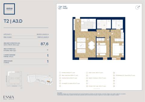 Apartamento T2 no Antas Atrium