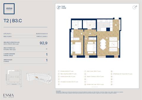 Apartamento T2 no Antas Atrium
