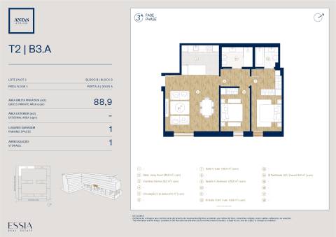 Apartamento T2 no Antas Atrium