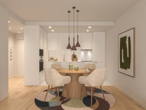 Apartamento T3 com terraço/jardim privativo no Antas Atrium