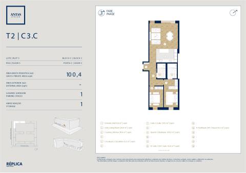 Apartamento T2 no Antas Atrium