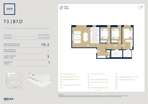 Penthouse T3 no Antas Atrium