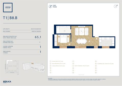 Apartamento T1 no Antas Atrium