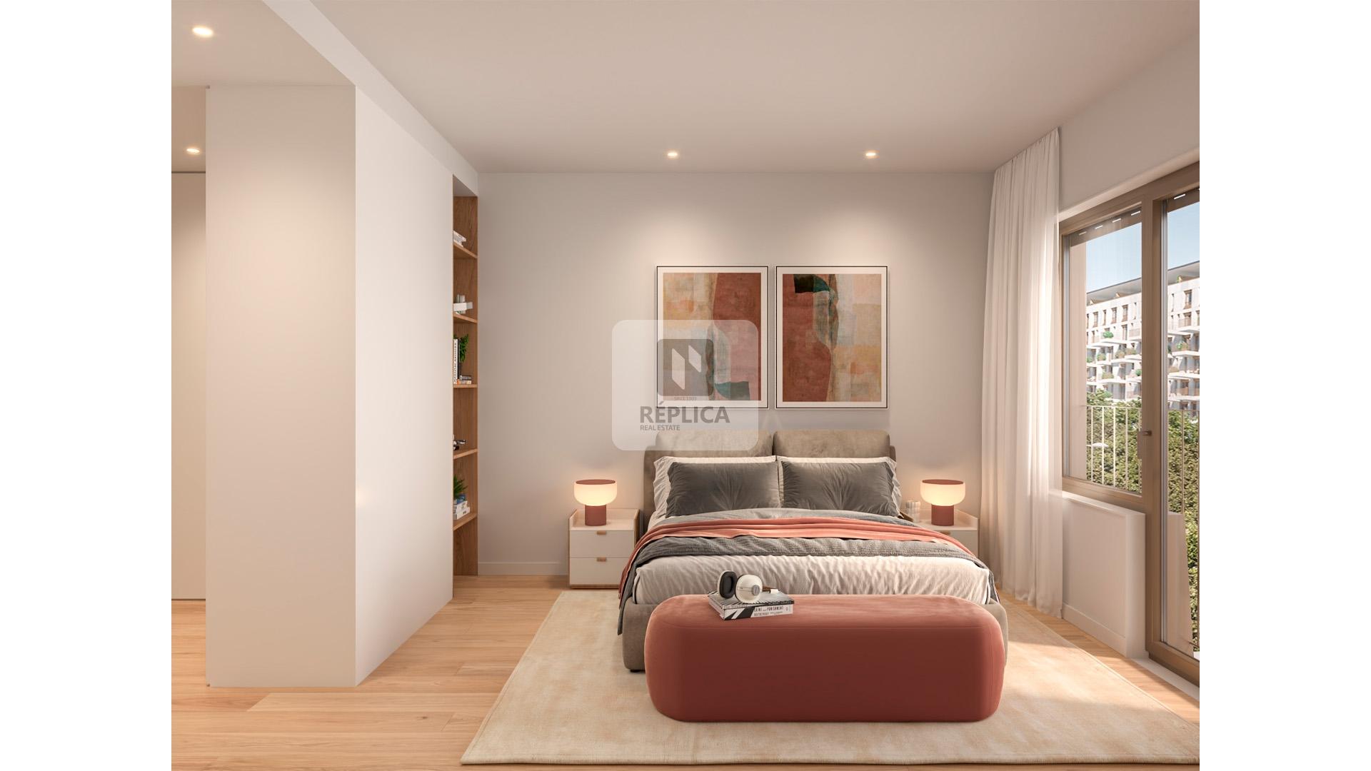 Apartamento T2 com varanda no Antas Atrium