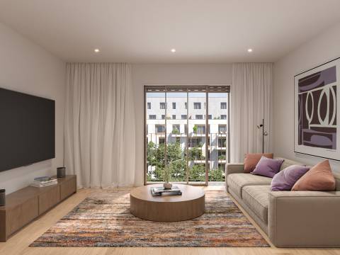 Apartamento T2 com varanda no Antas Atrium