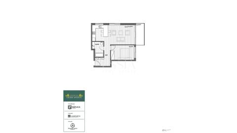 Apartamento T1 com Varanda em Canidelo no Arrábida Green Avenue