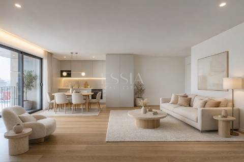 T2 com Varanda em Condomínio com Piscina em Canidelo