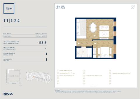 Apartamento T1 no Antas Atrium