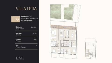 Penthouse T3 com Rooftop e Vista Mar em Leça da Palmeira