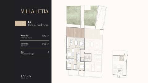 Apartamento T3 com Varanda em Leça da Palmeira