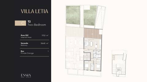 Apartamento T2 com Varanda em Leça da Palmeira