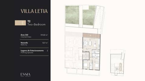 Apartamento T2 com Varanda em Leça da Palmeira