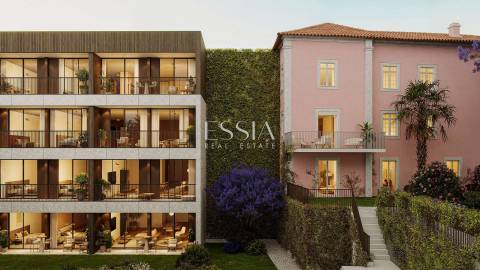 Apartamento T0+1 com Jardim no Palacete Douro, Porto