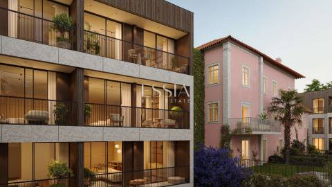 Apartamento T0+1 com Jardim no Palacete Douro, Porto