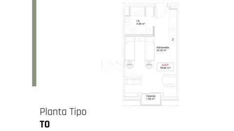 Apartamento T0  House Factory na Asprela, Porto