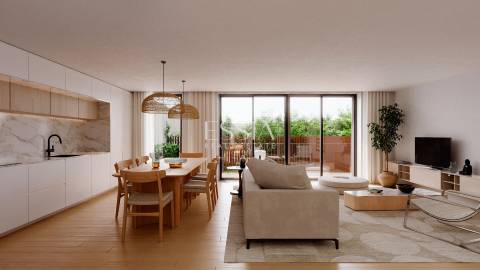 Apartamento T2 com Terraço e Jardim Privativo em Paranhos