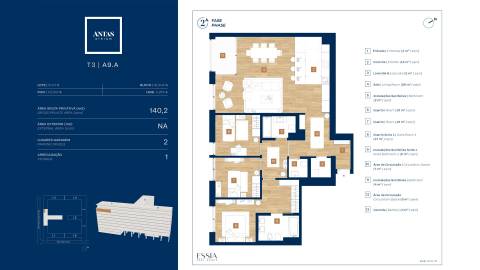 Apartamento T3 com Garagem no Antas Atrium