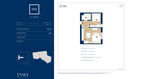 Apartamento T1 com Garagem no Antas Atrium
