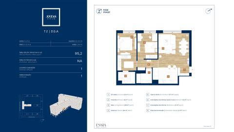 Apartamento T2 com Garagem no Antas Atrium