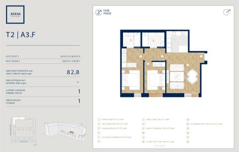 Apartamento T2 no Antas Atrium