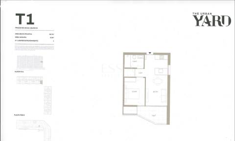 Apartamento T1 com Varanda nos Jardins da Arrábida