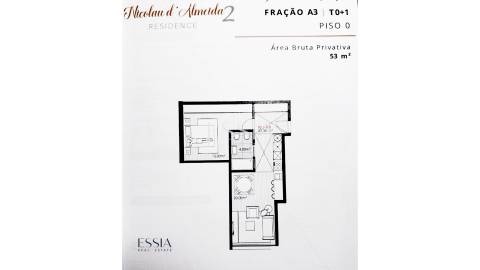 Apartamento T0+1 em Vila Nova de Gaia junto ao Metro