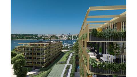 Apartamento T2 com Terraço e Piscina no Marina Douro