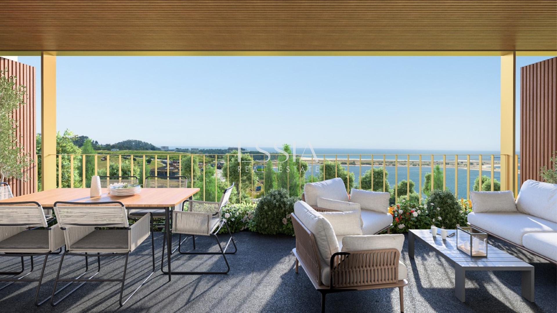 Apartamento T3 com Varanda e Vista Rio no Marina Douro