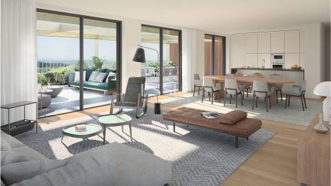 Apartamento T3 com Terraço e Vista Rio no Marina Douro