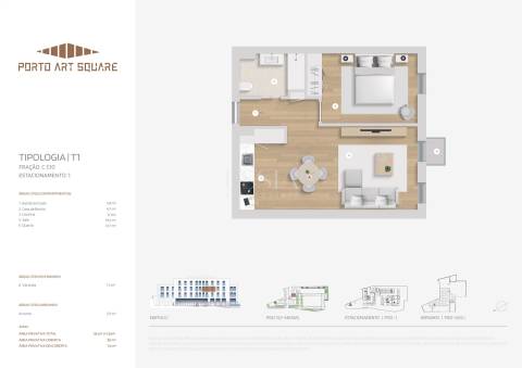 Excelente T1 com Varanda, Lugar de Garagem e Arrumos - Centro do Porto
