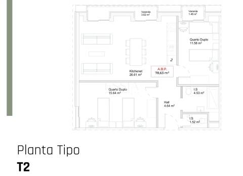 Apartamento T2 junto ao Pólo Universitário | Colégio Luso Francês