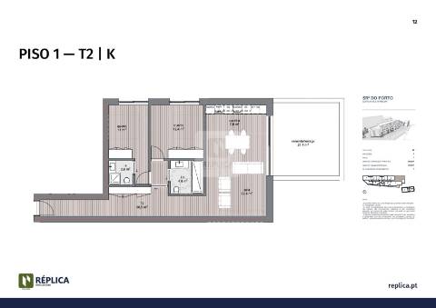 Apartamento T2 com Varanda e Garagem em Ramalde/Porto