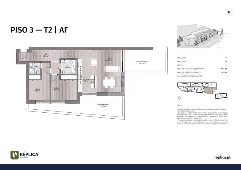 Apartamento T2 com Varandas e Garagem no Senhora do Porto 249