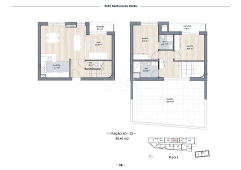 T2 Duplex com Terraço no Empreendimento Senhora do Porto 249