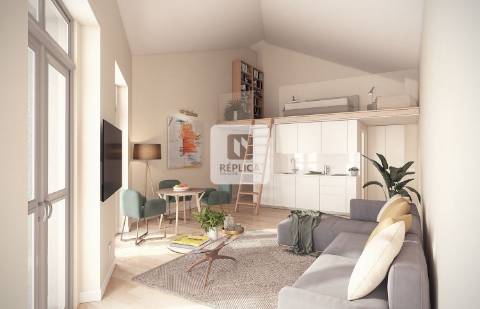 Apartamento T0 com jardim privativo em Paranhos ( licenciado para serviços )