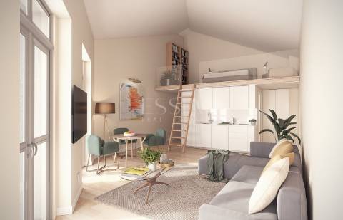 Apartamento T0 com jardim privativo em Paranhos ( licenciado para serviços )