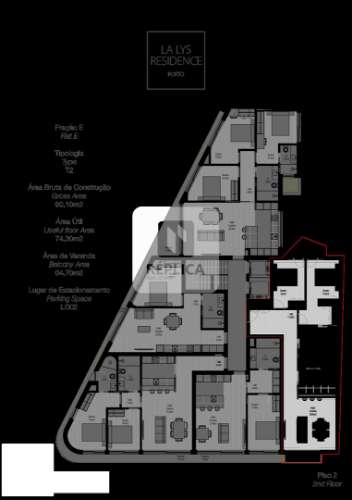 Apartamento T2 com 2 varandas - Novo Empreendimento de Luxo, Paranhos