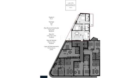 Apartamento T2 com 2 varandas - Novo Empreendimento de Luxo, Paranhos