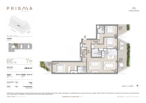 Apartamento T3 - Piso Elevado &#124; Empreendimento PRISMA &#124; Boavista - Porto