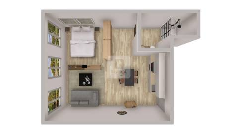 Apartamento T0 Loft mobilado - Rua do Bonfim