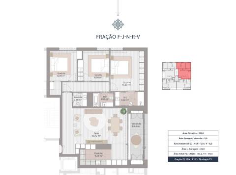 Apartamento T2 com varanda de 10.6 m2 na Prelada, Ramalde