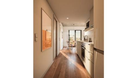 Apartamento T1+1 com Varanda e Garagem no Core Leça