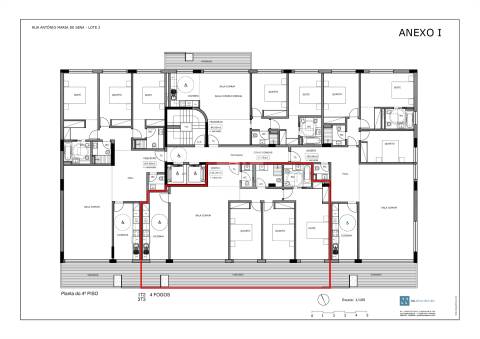Apartamento T3 com Varanda de 37.6m2 no Varandas do Foco