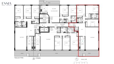 Apartamento T3 com Varanda no Varandas do Foco