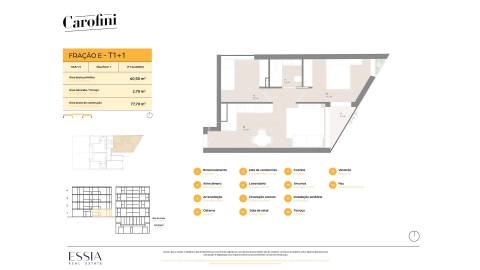 Apartamento T1+1 com Varanda no Carofini em Matosinhos