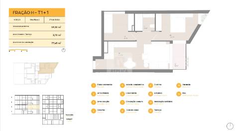 Apartamento T1+1 com Varanda no Carofini em Matosinhos