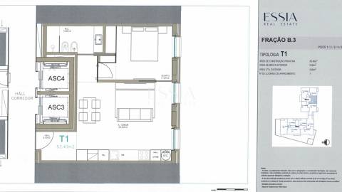 Apartamento T1 com Garagem no Edifício Zeca Afonso em Paranhos