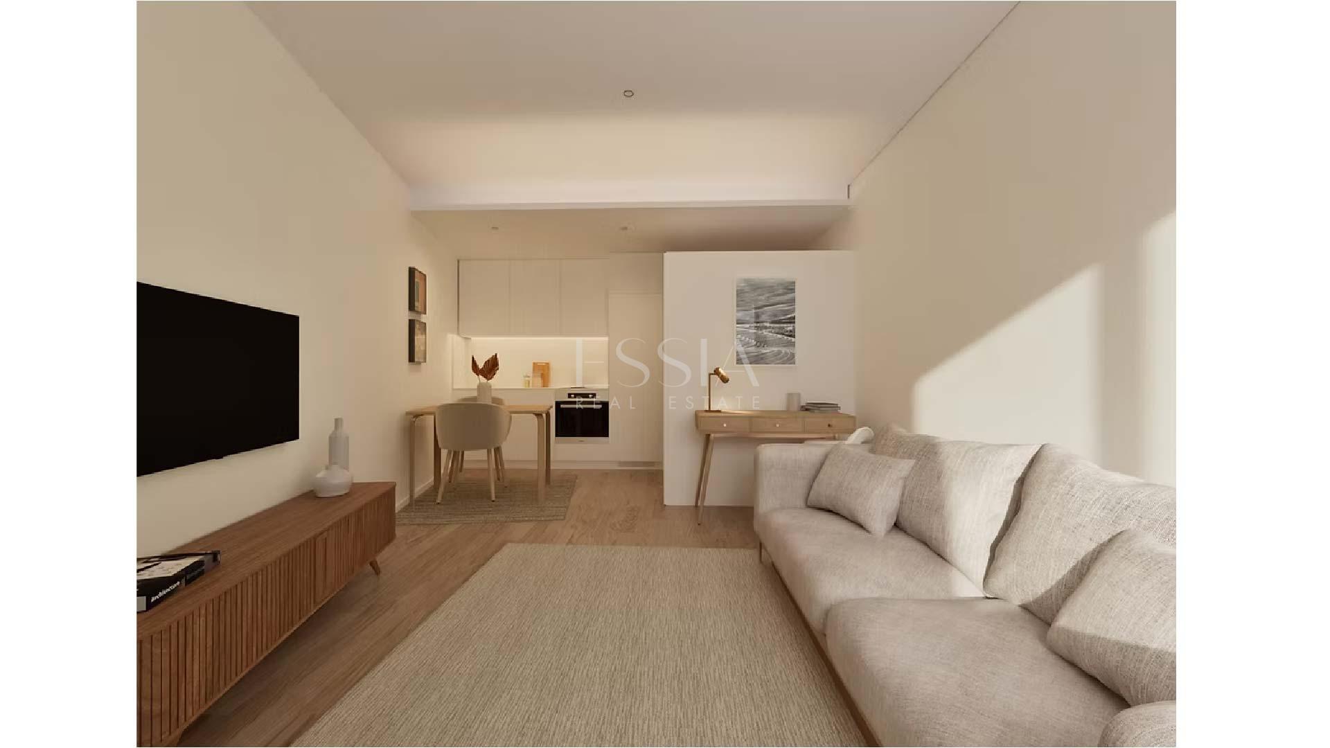 Apartamento T0 com garagem no CC FLATS