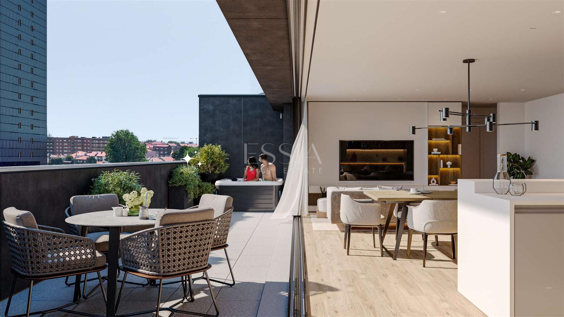 T2 Duplex com Vista Mar em Leça da Palmeira